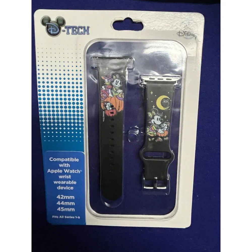 Disney Parks Halloween Minnie Mouse Apple Watch Band S 38/41mm OR L 42/45mm
